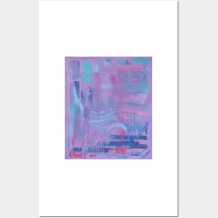 Purple Abstract Posters and Art